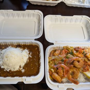 Saimin Says - Chili rice and garlic shrimp - Hawaiian Near Me - Renton, Washington Saimin Says - Chili rice and garlic shrimp - Hawaiian Near Me - Renton, Washington