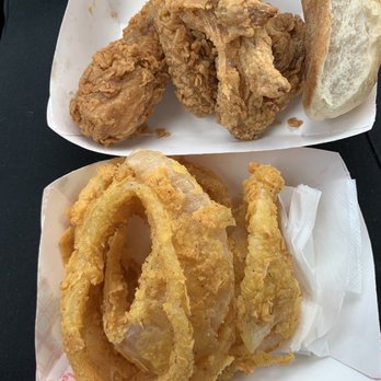 Miss Ann's Fast Foods - 2 pieces mixed fried chicken and small onion rings - Fast Food Near Me - Amite, Louisiana Miss Ann's Fast Foods - 2 pieces mixed fried chicken and small onion rings - Fast Food Near Me - Amite, Louisiana