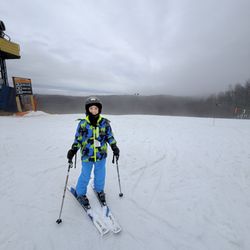Winterplace Ski Resort - Top of the green run.