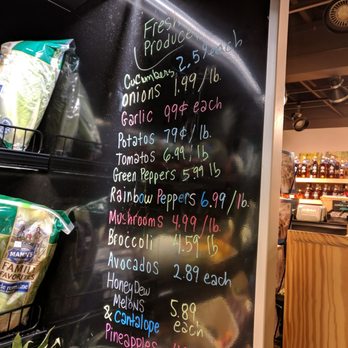Provisions General Store - grocery items on chalkboard - Delis Near Me - Jay, Vermont