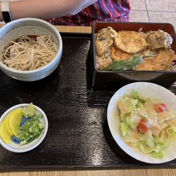 TANAKAYA - Yasai veggie tempura lunch special with cold soba - Japanese Near Me - Tustin, California