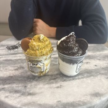 Milkcow - Tivoli Village - Cairo crunch , cookies n cream - Ice Cream & Frozen Yogurt Near Me - Las Vegas, Nevada Milkcow - Tivoli Village - Cairo crunch , cookies n cream - Ice Cream & Frozen Yogurt Near Me - Las Vegas, Nevada
