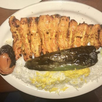 Heidar Baba - Chicken Kabob (white meat) - tasty meat but rice was bland. - Middle Eastern Near Me - Pasadena, California