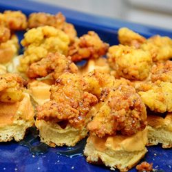 Exquisite Bites Catering - Mini chicken waffles