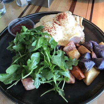 Root Down DIA - Waffle Benedict - New American Near Me - Denver, Colorado