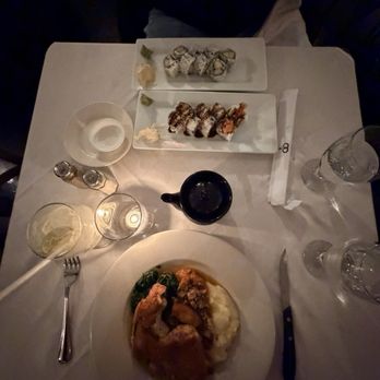 The Clarke Cooke House - Sushi rolls and baked half chicken - Seafood Near Me - Newport, Rhode Island The Clarke Cooke House - Sushi rolls and baked half chicken - Seafood Near Me - Newport, Rhode Island