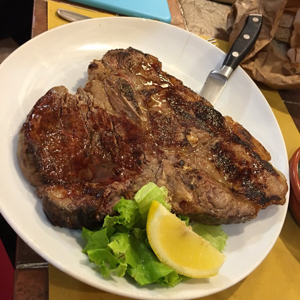 Trattoria da Giorgio - Steak, 28 euro, came with a side dish - Tuscan Near Me - Florence, FI Trattoria da Giorgio - Steak, 28 euro, came with a side dish - Tuscan Near Me - Florence, FI