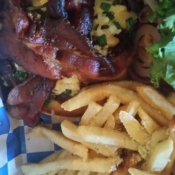 Wyatt's Twisted Americana - Infused blue cheese shroom burger with bacon! Amazing! - Burgers Near Me - Eagan, Minnesota Wyatt's Twisted Americana - Infused blue cheese shroom burger with bacon! Amazing! - Burgers Near Me - Eagan, Minnesota
