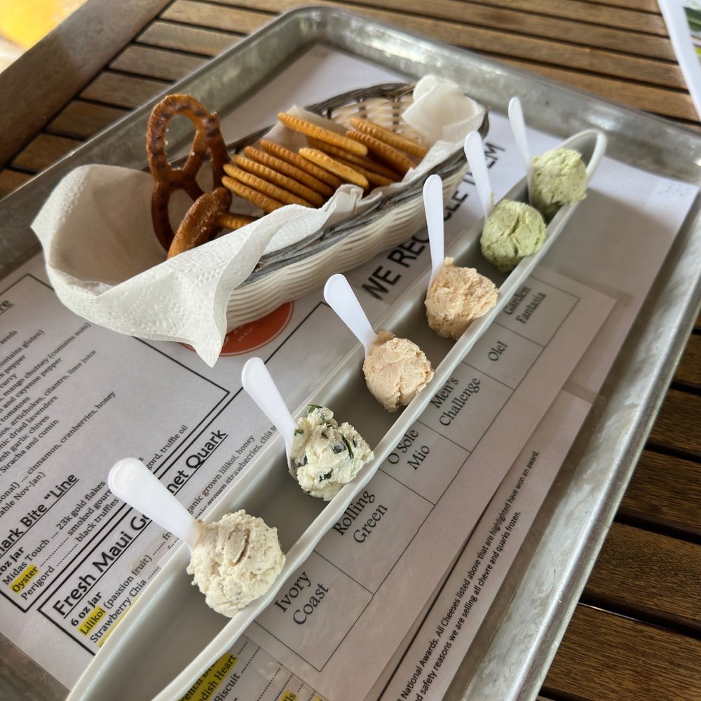 Surfing Goat Dairy - Goat Cheese Flight - Cheese Shops Near Me - Kula, Hawaii