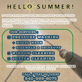 First Choice Pressure Washing - Is your home dirty? Let us help you make your house the cleanest house on the block. - Pressure Washers Near Me First Choice Pressure Washing - Is your home dirty? Let us help you make your house the cleanest house on the block. - Pressure Washers Near Me