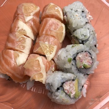 Tokyo Express - Double salmon roll and California roll - Sushi Bars Near Me - San Francisco, California Tokyo Express - Double salmon roll and California roll - Sushi Bars Near Me - San Francisco, California