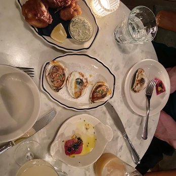 Wayside Tavern - Fried cod cheeks (amazing!!) broiled oysters and toro crudo - New American Near Me - Portland, Maine Wayside Tavern - Fried cod cheeks (amazing!!) broiled oysters and toro crudo - New American Near Me - Portland, Maine