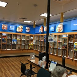 Vision center has an inexpensive eye glass prices with a year warranty.