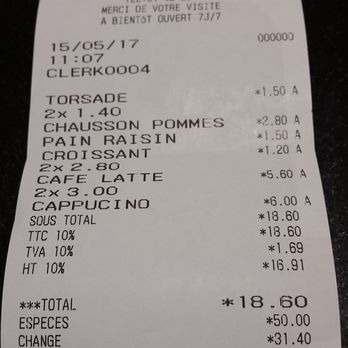 Rivoli Caffé - bill - Fast Food Near Me - Paris, 75 Rivoli Caffé - bill - Fast Food Near Me - Paris, 75