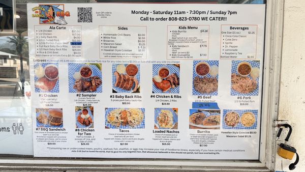 Menu photo 1 Chicken In A Barrel BBQ-Kapaa Kapaa, HI