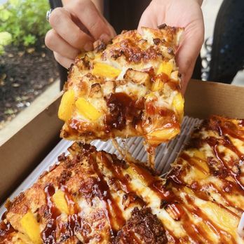 Jet's Pizza - Large Aloha BBQ Chicken - Pizza Near Me - Peachtree City, Georgia Jet's Pizza - Large Aloha BBQ Chicken - Pizza Near Me - Peachtree City, Georgia