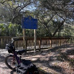 Ocean Hammock Park Walkway - From the parking lot (which is kinda rough/sandy in spots but has shaded parking under the trees)