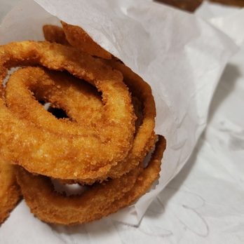 The BurgerStop - onion rings and a drink - American Near Me - Santa Ana, California The BurgerStop - onion rings and a drink - American Near Me - Santa Ana, California