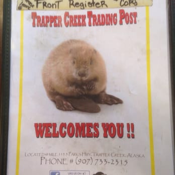 Trapper Creek Trading Post - a sign for trapper creek trading post - Grocery Near Me - Trapper Creek, Alaska