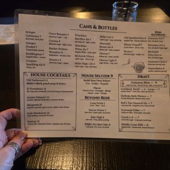 Cannons - Menu - Bars Near Me - Detroit, Michigan