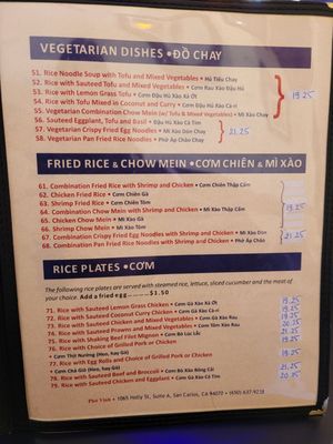 Menu photo 5 Pho Vinh San Carlos, CA