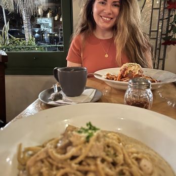 Rusticucina - My friend, and my food: Cacio e Pepe with bucatini and chicken. - Italian Near Me - San Diego, California