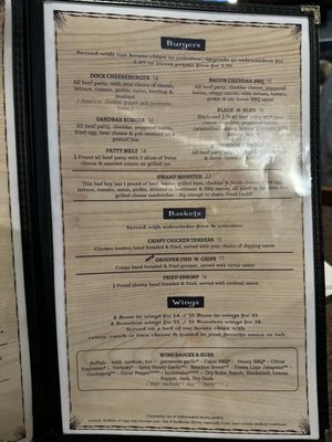 Menu photo 2 Dock 633 Lake Placid, FL