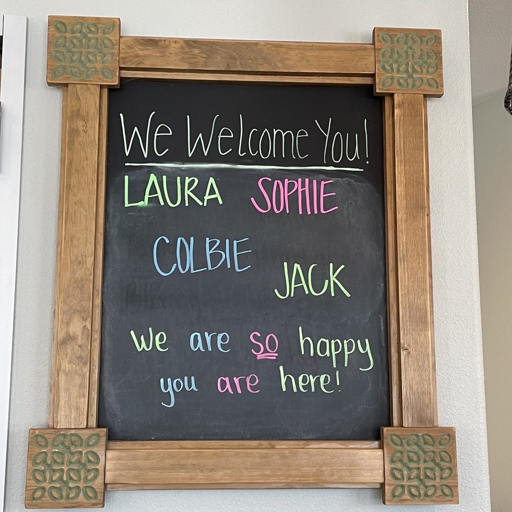 Bailey Orthodontics - Welcome sign at the front desk. Such a nice touch! - Orthodontists Near Me - Coppell, Texas