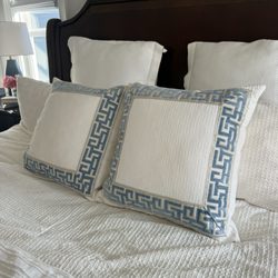 Fabrics For Less - Blue pillows