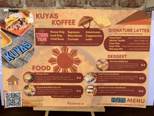 Menu photo 2 Kuyas Los Angeles, CA