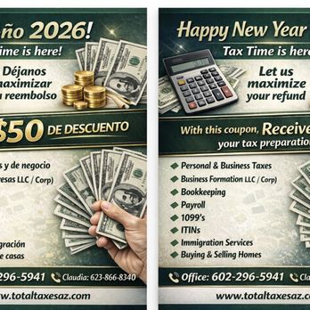 Total Tax Services - Tax Services Near Me - Phoenix, Arizona Total Tax Services - Tax Services Near Me - Phoenix, Arizona