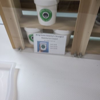 Meccha Matcha - Their ice cream pints that they sell (level 1 - level 3). Sorry that the photo is a bit blurry. - Desserts Near Me - Artesia, California Meccha Matcha - Their ice cream pints that they sell (level 1 - level 3). Sorry that the photo is a bit blurry. - Desserts Near Me - Artesia, California