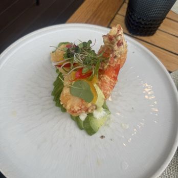 Spencer's at the Waterfront - Shrimp Tempura w Avocado - Modern European Near Me - Burlington, Ontario Spencer's at the Waterfront - Shrimp Tempura w Avocado - Modern European Near Me - Burlington, Ontario
