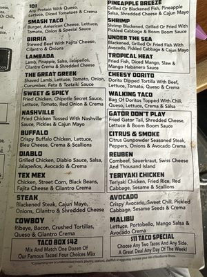 Menu photo 1 Say Taco Ocala, FL