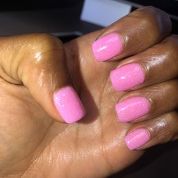 Dip powder on natural nails Dip powder on natural nails