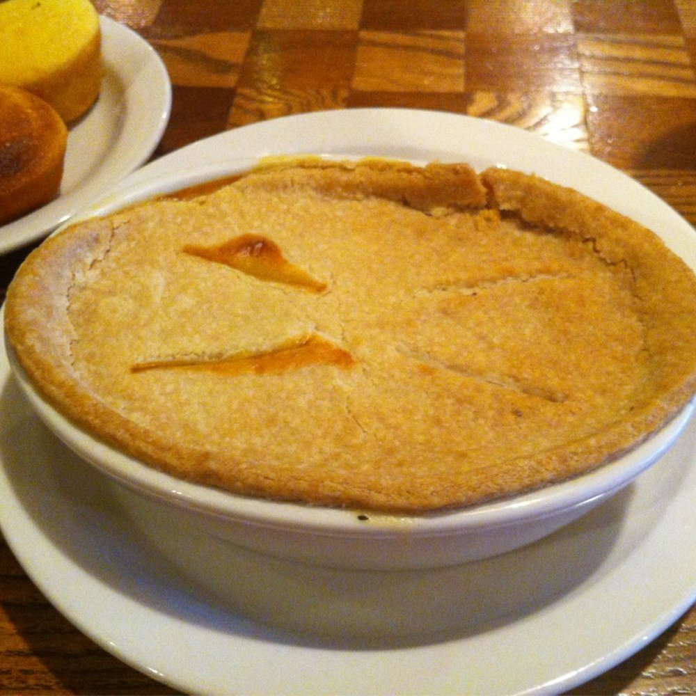 Cracker Barrel Old Country Store - Chicken pot pie. (Served only from 11AM-2PM on Wednesdays) - American Near Me - Springdale, Arkansas Cracker Barrel Old Country Store - Chicken pot pie. (Served only from 11AM-2PM on Wednesdays) - American Near Me - Springdale, Arkansas
