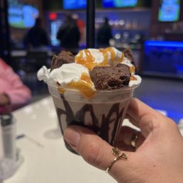 Mini Shake caremel brownie