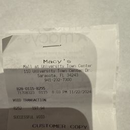 I didn't want it to get a credit card. You can see and hear what I said on cameras.