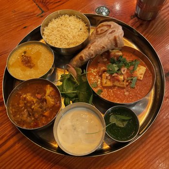 Bollywood Theater - Paneer Makhani (Thali Meal) - Indian Near Me - Portland, Oregon