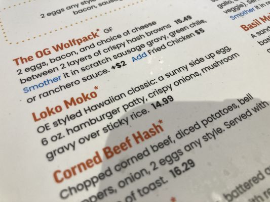 Menu photo 1 Over Easy - Chandler Chandler, AZ Menu photo 1 Over Easy - Chandler Chandler, AZ