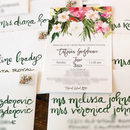 I sent her the invite & she matched the ink & style perfectly. I sent her the invite & she matched the ink & style perfectly.