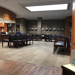 Inside waiting area and check-in counter