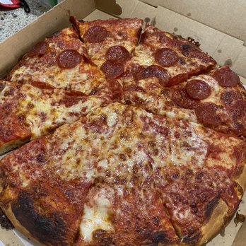 Ralph's Pizzeria - Half pepp half cheese pizza - Pizza Near Me - Nutley, New Jersey Ralph's Pizzeria - Half pepp half cheese pizza - Pizza Near Me - Nutley, New Jersey