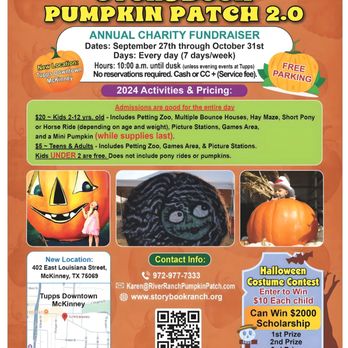 Storybook Ranch Pumpkin Patch - 2024 Flier - Community Service/Non-Profit Near Me - McKinney, Texas Storybook Ranch Pumpkin Patch - 2024 Flier - Community Service/Non-Profit Near Me - McKinney, Texas