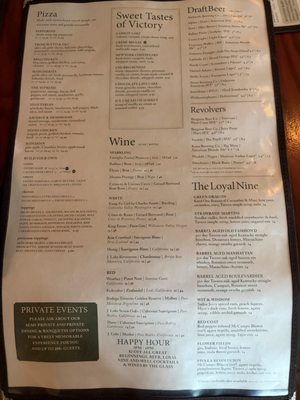 Menu photo 1 Green Dragon Tavern & Museum Carlsbad, CA
