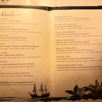 Captain's Quarters - Cocktail menu - Cocktail Bars Near Me - San Diego, California Captain's Quarters - Cocktail menu - Cocktail Bars Near Me - San Diego, California
