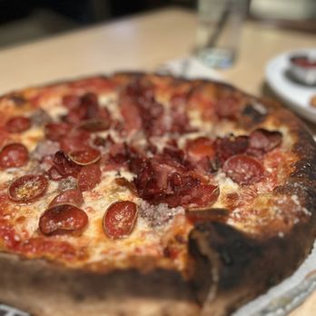 Hinterland Brewery - Italian Meat Pizza - New American Near Me - Green Bay, Wisconsin Hinterland Brewery - Italian Meat Pizza - New American Near Me - Green Bay, Wisconsin