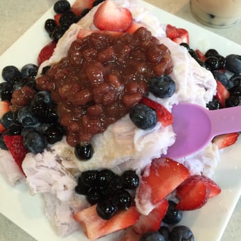 Yogo Delight - Taro snow fluff with extra red beans. - Korean Near Me - Anchorage, Alaska Yogo Delight - Taro snow fluff with extra red beans. - Korean Near Me - Anchorage, Alaska