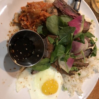 Brider - Flank steak with fried rice. - New American Near Me - Denver, Colorado Brider - Flank steak with fried rice. - New American Near Me - Denver, Colorado