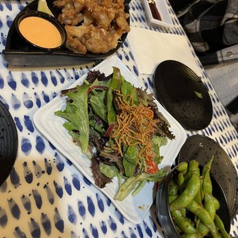Tokyo Eats - Karage, sesame salad, garlic edamame - Ramen Near Me - Fullerton, California Tokyo Eats - Karage, sesame salad, garlic edamame - Ramen Near Me - Fullerton, California